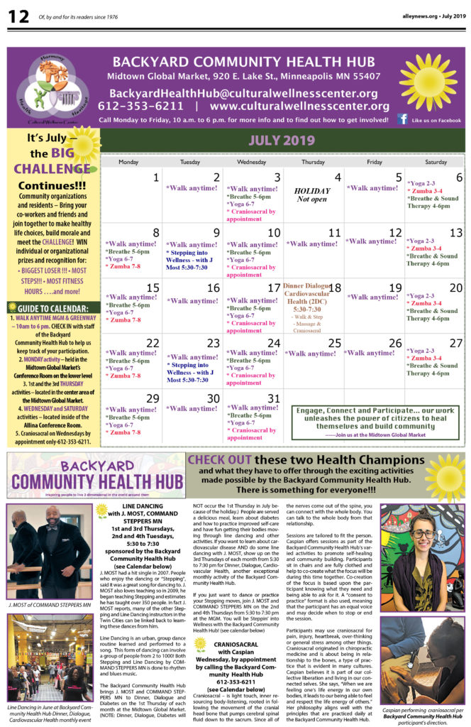 Backyard Community Health Hub July 2019