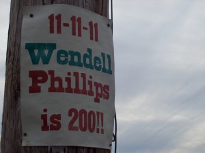 Jim Stewart”'s article in The Alley Prompts Visitor to Create a Wood Type Poster of Wendell Phillips