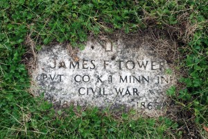 Gettysburg infantryman, James Francis Towner, Remembered and Honored 147 years later