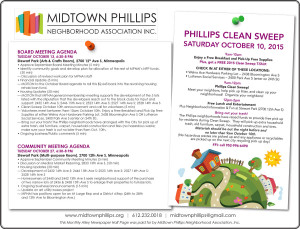 Midtown Phillips Neighborhood Association News October 2015