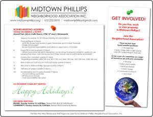 Midtown Phillips Neighborhood Association News December 2015