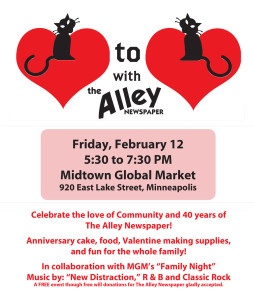 Celebrate the love of Community and 40 years of  The Alley Newspaper!