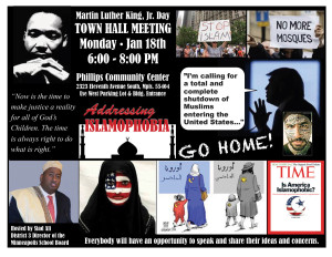MLK Day Town Hall Meeting Addressing Islamophobia!