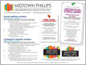 Midtown Phillips Neighborhood Association News January 2016