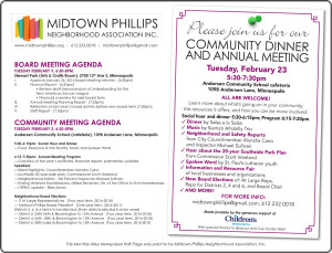 Midtown Phillips Neighborhood Association News February 2016