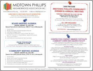 Midtown Phillips Neighborhood Association News January 2017
