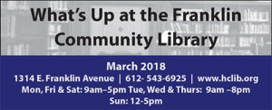 What’s Up at the Franklin Community Library – March 20118