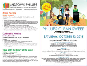Midtown Phillips Neighborhood Association – October 2018