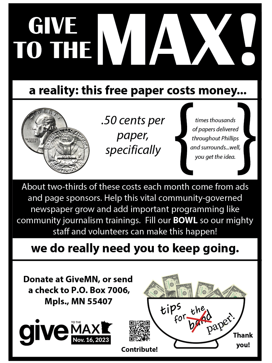 Give to the MAX! the alley Newspaper