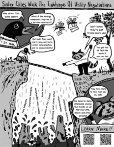 Sister Cities Walk the Tightrope of Utility Negotiations